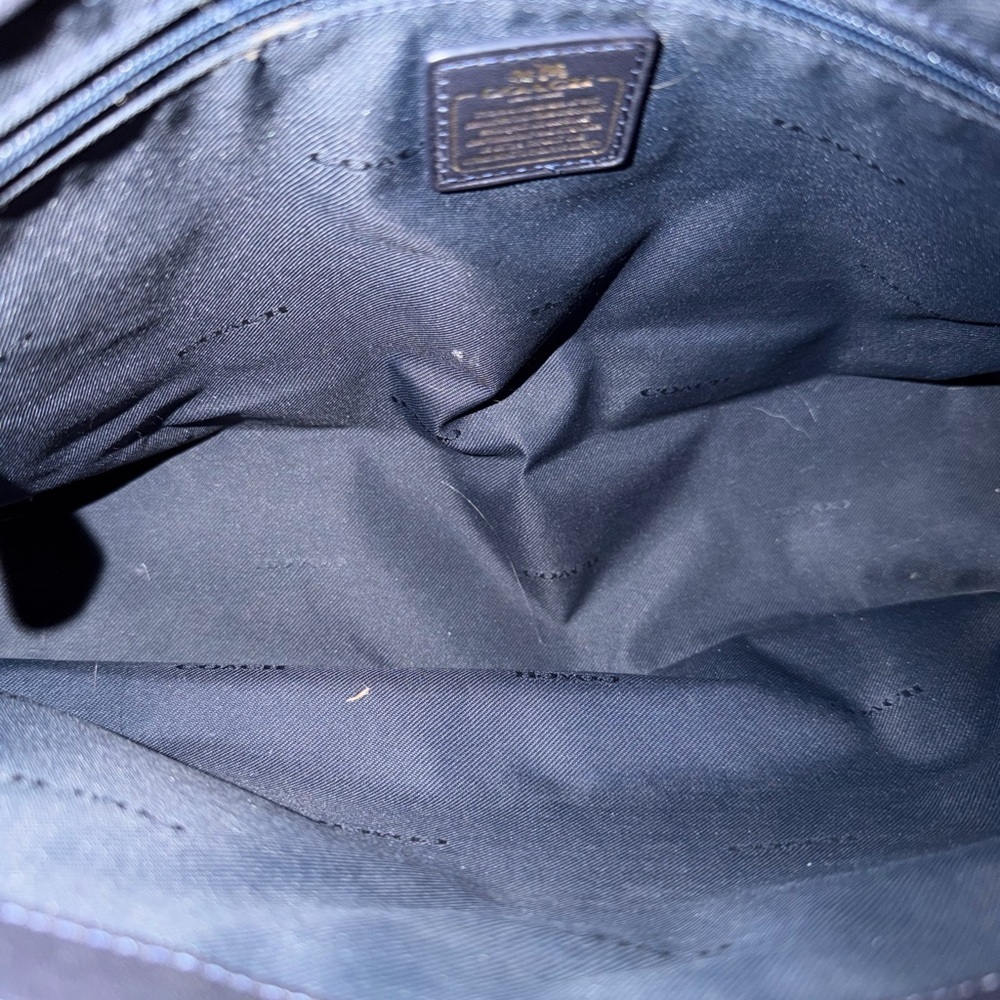 Coach Tan and Olive Leather Tote Bag#36514 - Picture 10 of 13